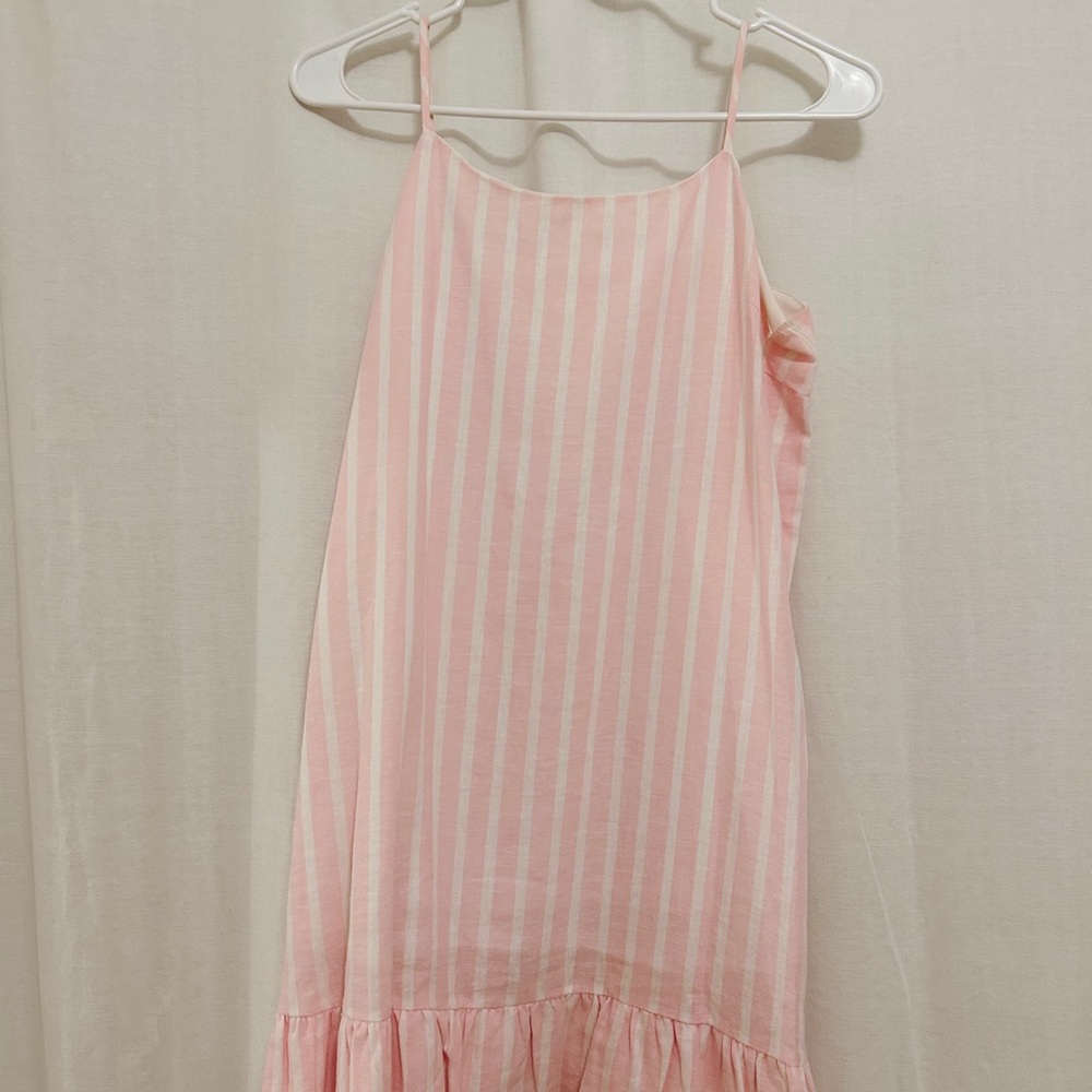 Pink striped dress